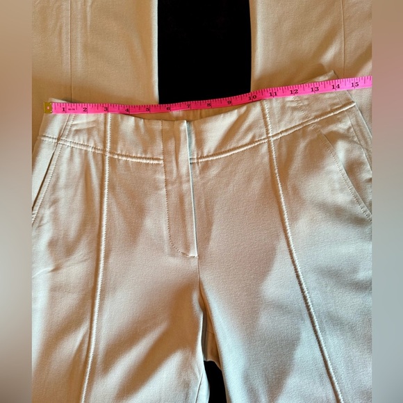 DKNY Cream Straight Leg Women's Pants - Picture 3 of 7
